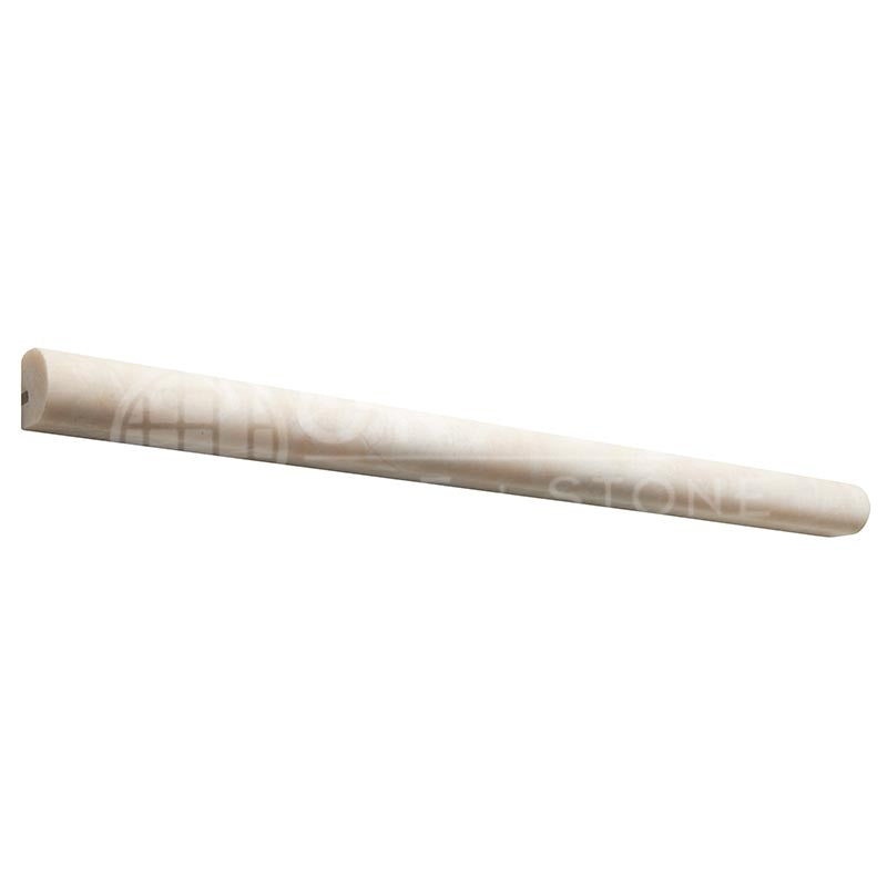 Botticino / White Pearl Marble - 3/4" X 12" Bullnose Liner