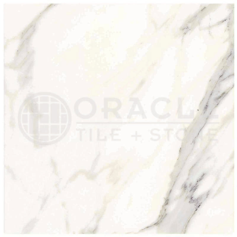Calacatta Gold (Italian) Marble 12" X 12" Tile (Micro-Beveled)