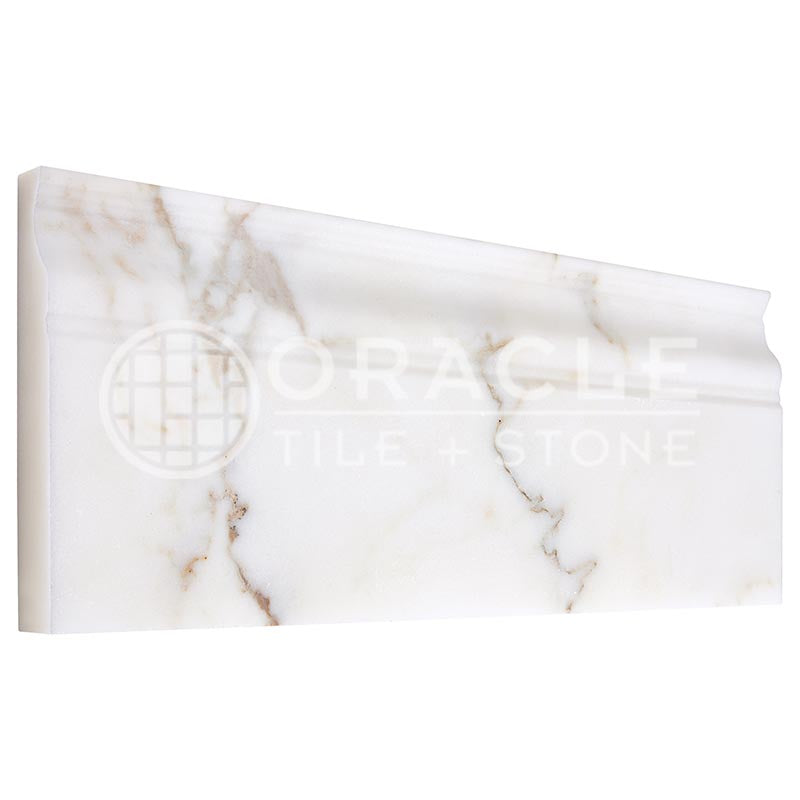 Calacatta Gold (Italian) Marble Baseboard Trim — Oracle Tile & Stone