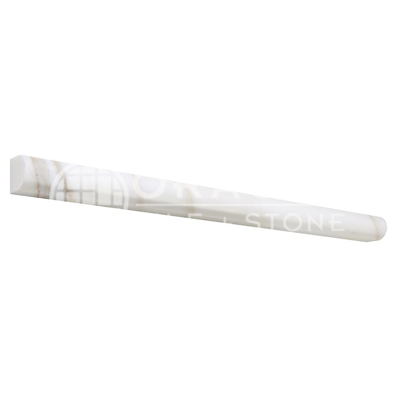 Italian Calacatta Gold Marble - 3/4" X 12" Bullnose Liner