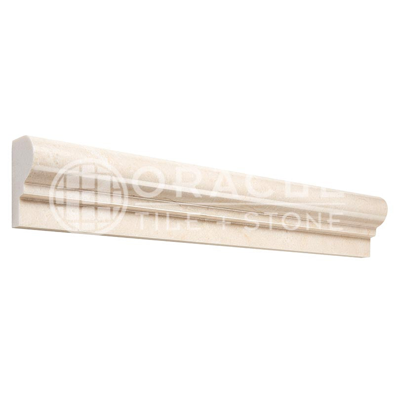 Crema Marfil Marble - Single-Step OG-1 Chair Rail Trim