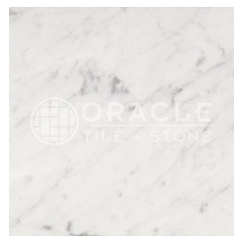 Carrara White (Bianco Carrara / Italian) Marble	6" X 6"	Tile (Micro-Beveled)