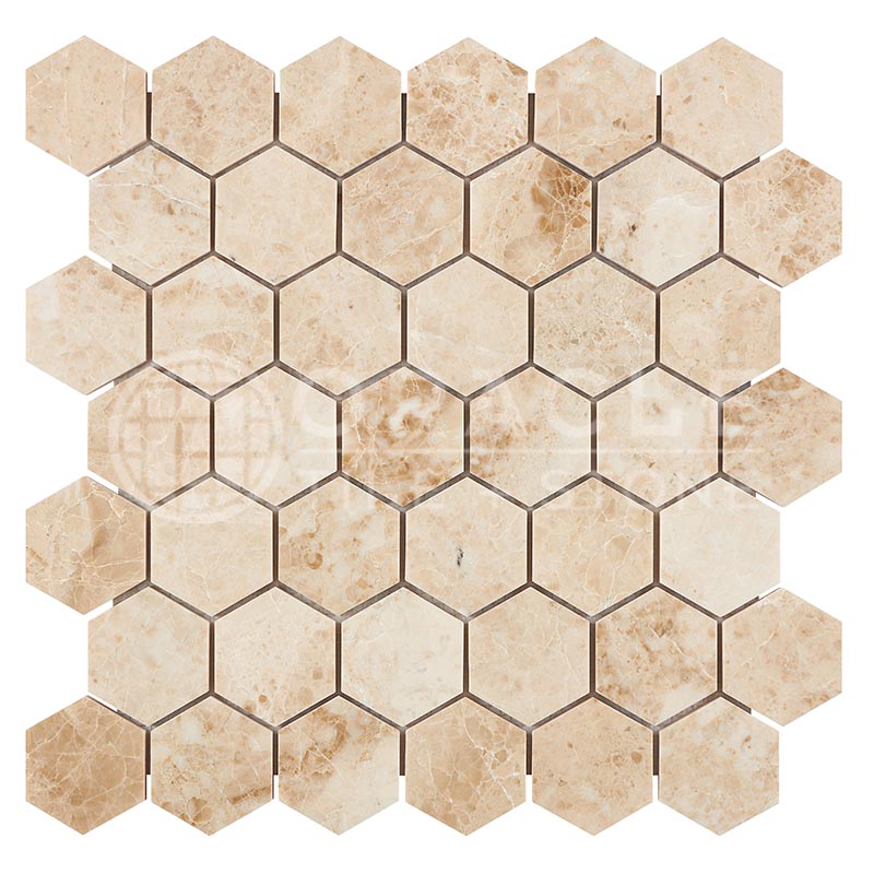 Cappuccino	Marble	2" X 2"	Hexagon Mosaic
