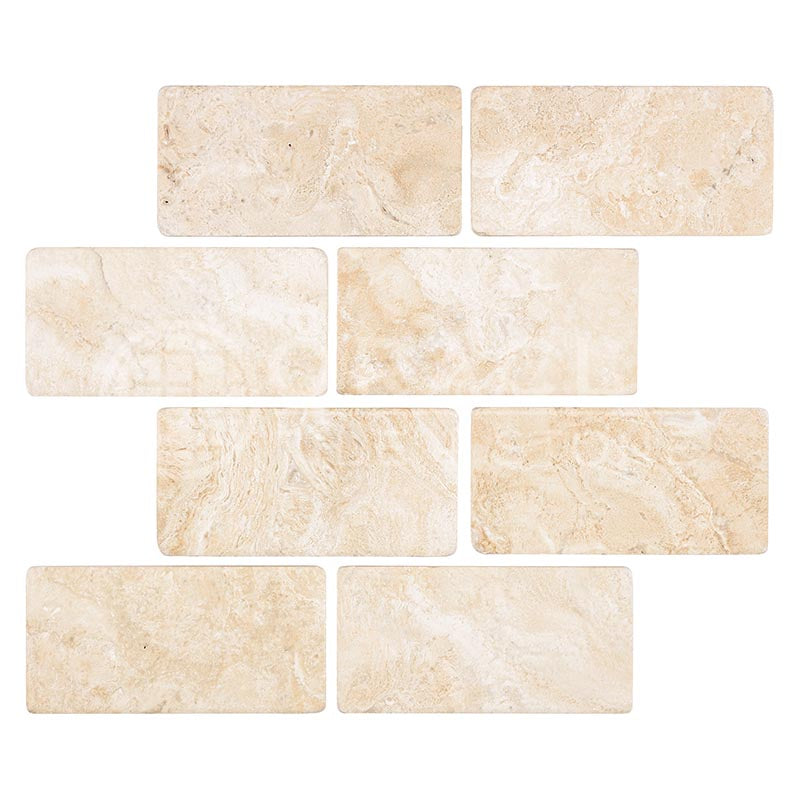 Emperador Light Marble - 3" X 6"  Rectangular Field Tile
