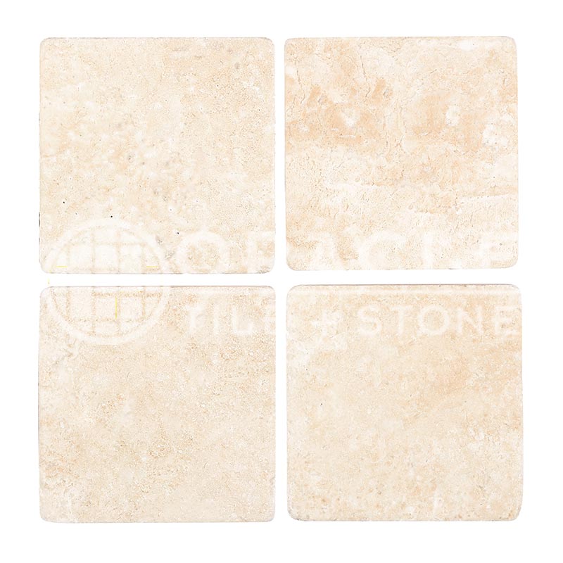 Durango Cream (Paredon) Travertine - 8" X 8" Field Tile