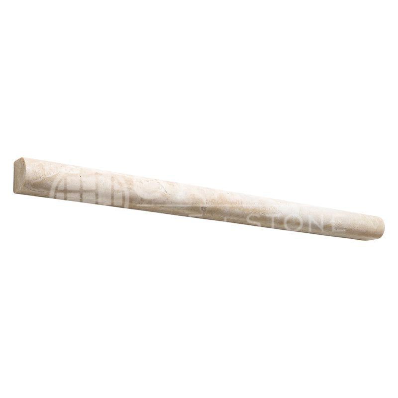 Durango Cream (Paredon) Travertine - 3/4" X 12" Bullnose Liner