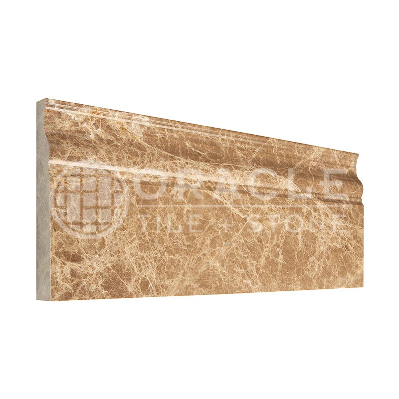 Emperador Light Marble - Baseboard Trim
