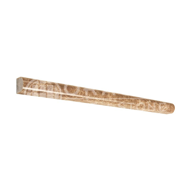 Emperador Light Marble - 3/4" X 12" Bullnose Liner