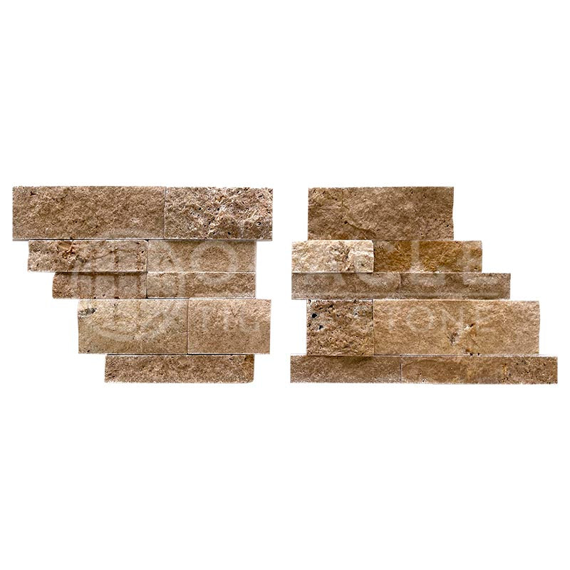 Mystic Travertine - 7" X 20" Ledger Panel Architectural Tile CORNER