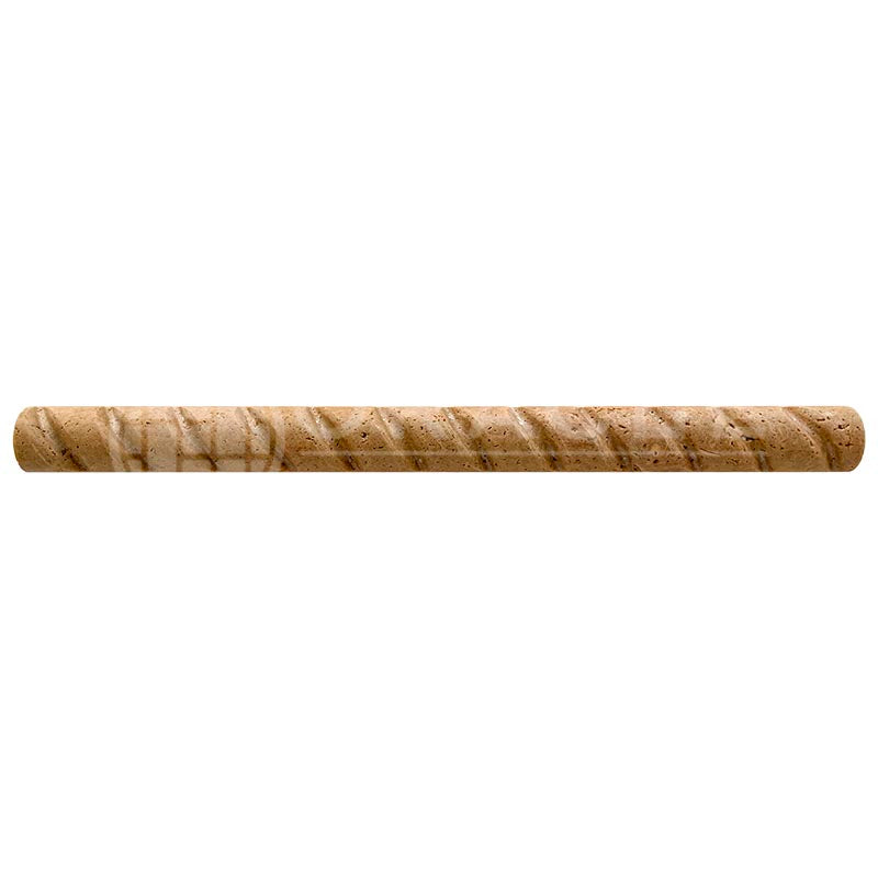 Noce Travertine - 1" X 12" Rope Liner