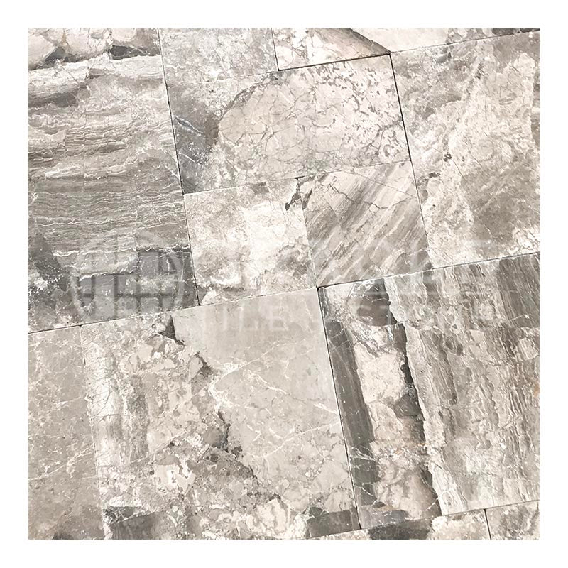 Atlantic Gray Marble - Versailles Pattern Field Tile