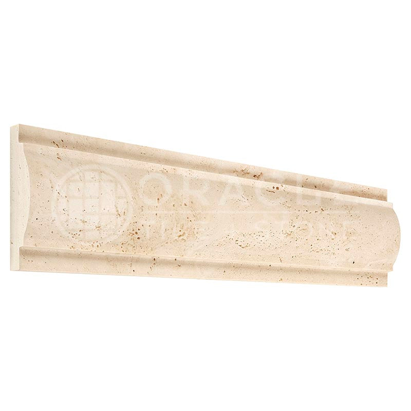 Ivory (Light) Travertine 3" X 12" Arch / Baldwin Molding