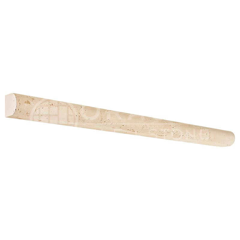 Ivory / Light Travertine - 3/4" X 12" Bullnose Liner