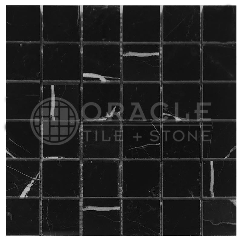 Negro Marquina Marble - 2" X 2" - Mosaic Tile