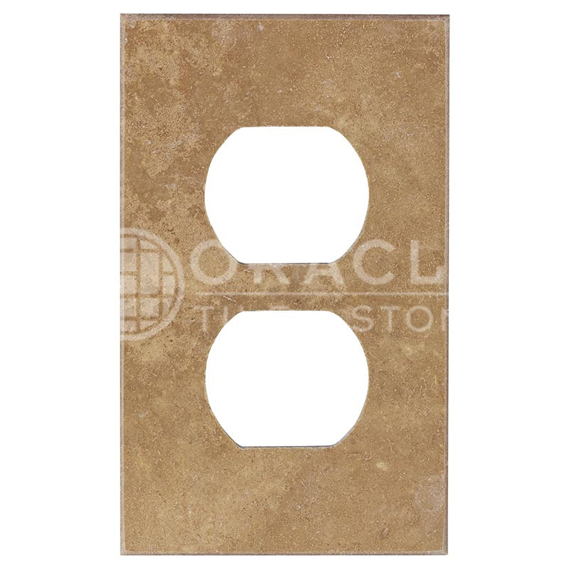 Noce Travertine - Single Duplex Switch Plate Cover