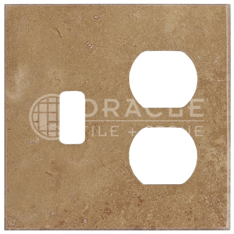 Noce Travertine - Toggle Duplex Switch Plate Cover