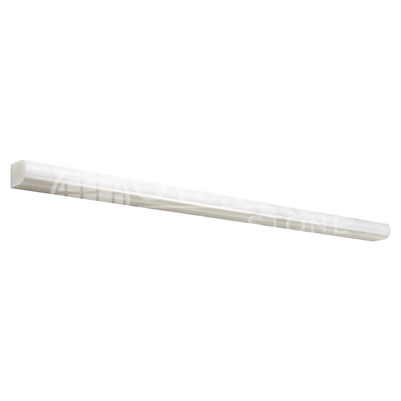 Oriental White (Asian Statuary) Marble - 1/2" X 12" Pencil Liner