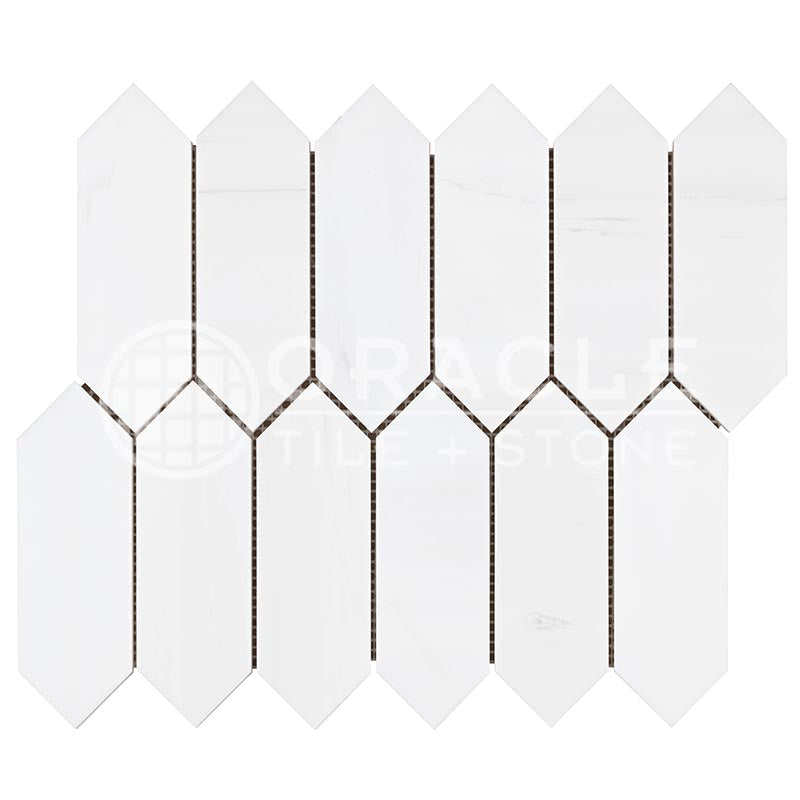 Bianco Dolomiti (Premium White Dolomite) - Pickett Mosaic Tile