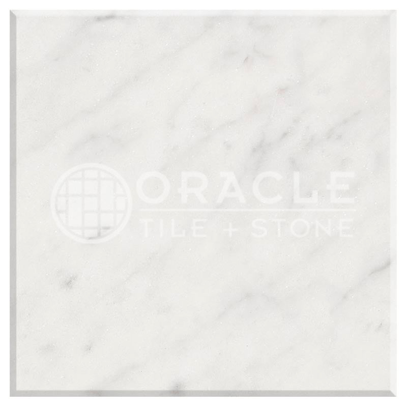 Italian Carrara White Marble - 12" X 12" Field Tile