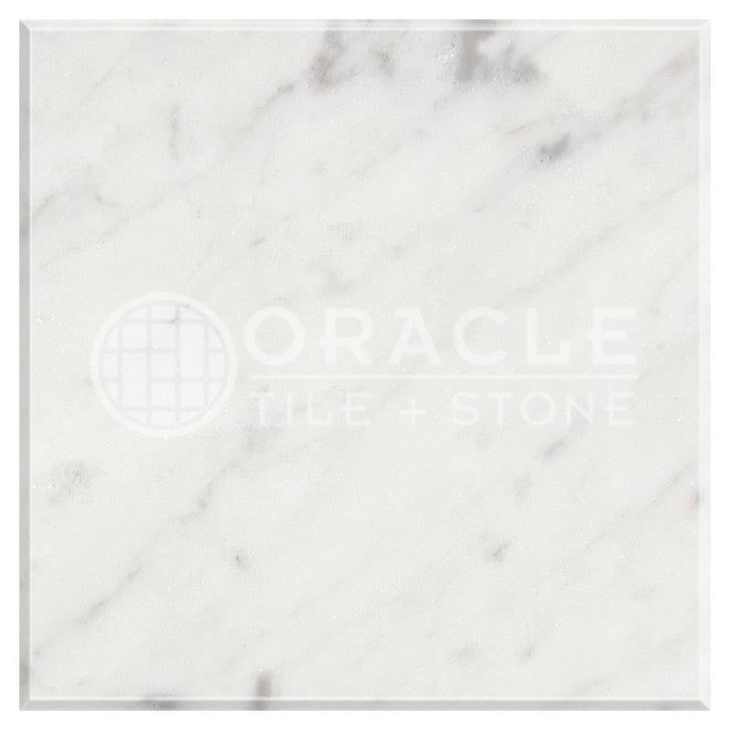 Carrara White (Bianco Carrara / Italian) Marble	4" X 4"	Tile (Micro-Beveled)