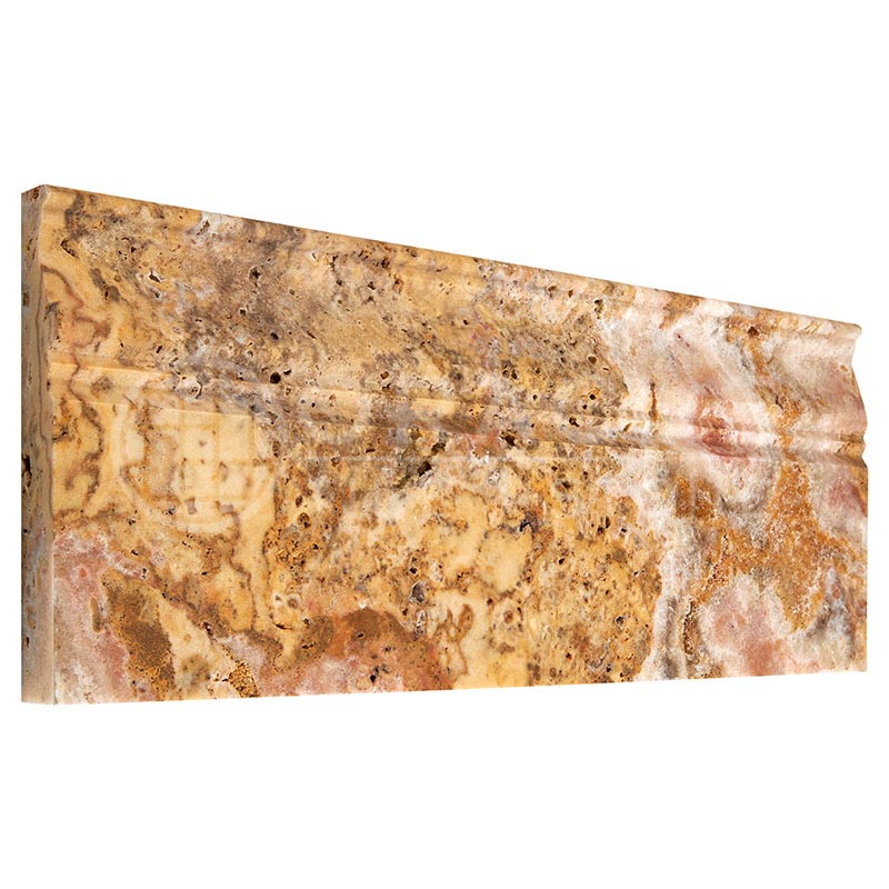 Scabos Travertine - 5" Baseboard Trim