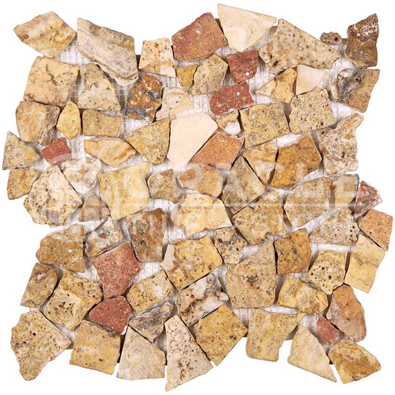 Scabos	Travertine	-	Flat Pebble / Paledian (Random Broken) Mosaic	Tumbled