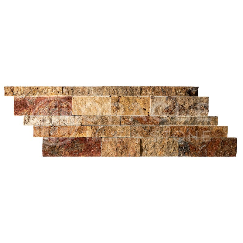 Scabos Travertine - 7" X 20" Ledger Panel Architectural Tile