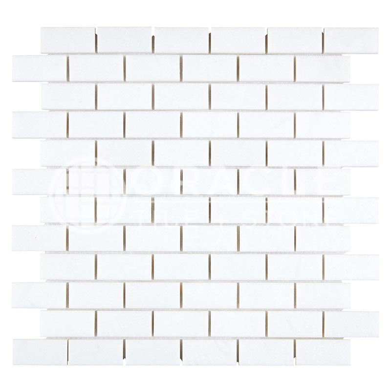 Thassos White (Greek)	Marble	1" X 2"	Brick Mosaic