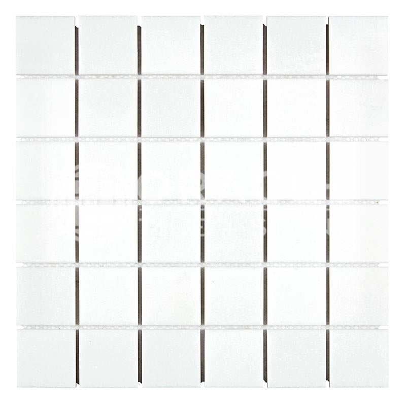 Thassos White Marble - 2" X 2"  Mosaic Tile