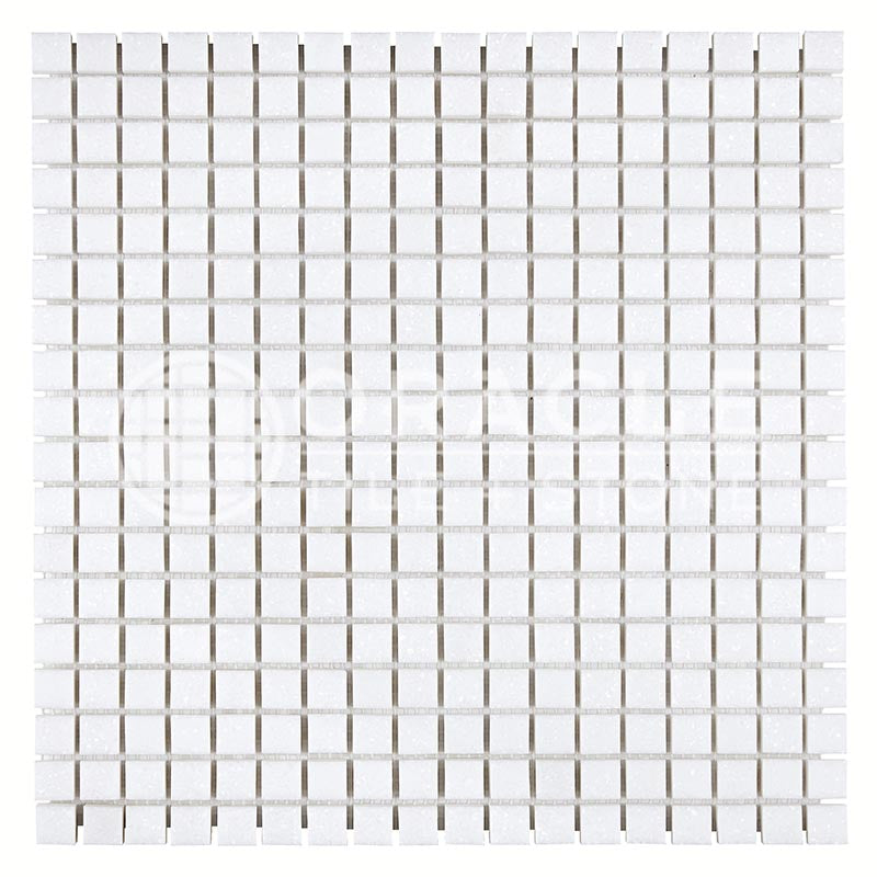 Thassos White (Greek)	Marble	5/8" X 5/8"	Mosaic