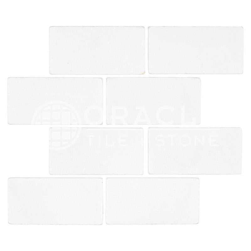 Thassos White (Extra / A1) Marble - 3" X 6" Rectangular Field Tile