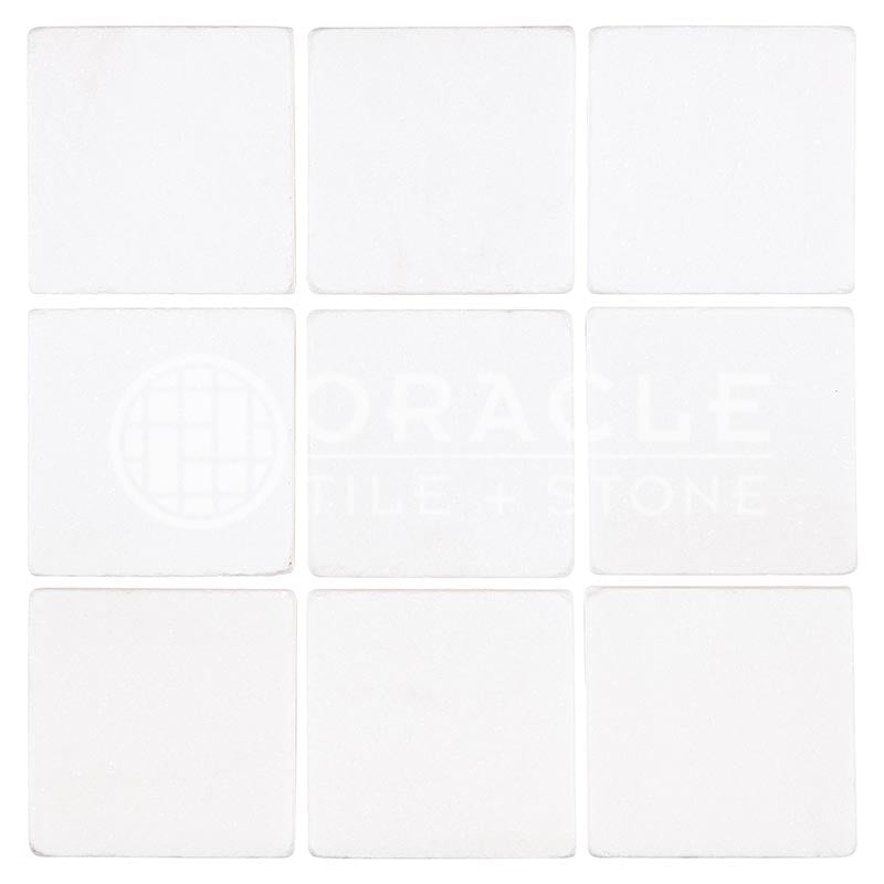 Thassos White Marble - 4" X 4" Field Tile