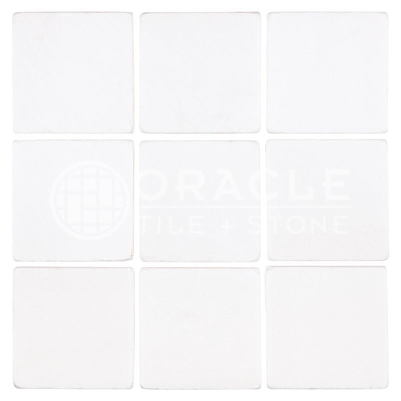 Thassos White (Greek)	Marble	4" X 4"	Tile	Tumbled