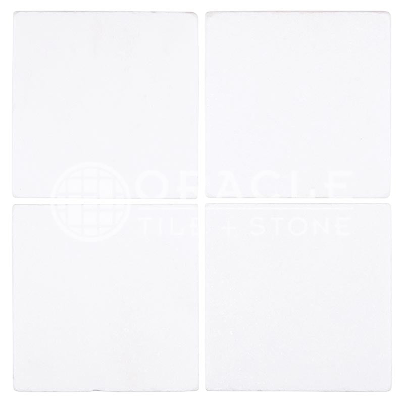Thassos White Marble - 6" X 6" Field Tile