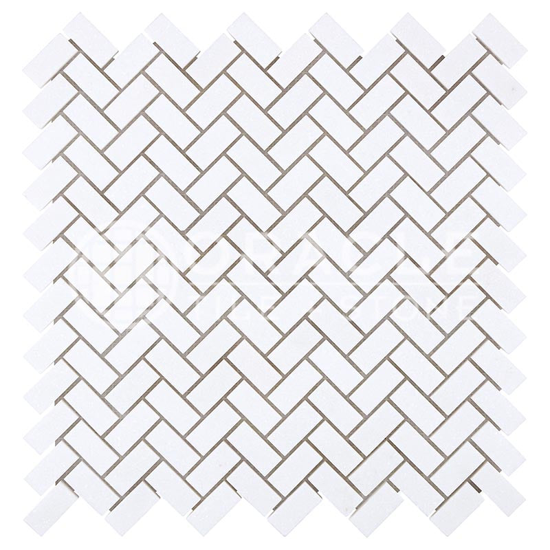 Thassos White Marble - Diamond / Rhomboid Mosaic Tile