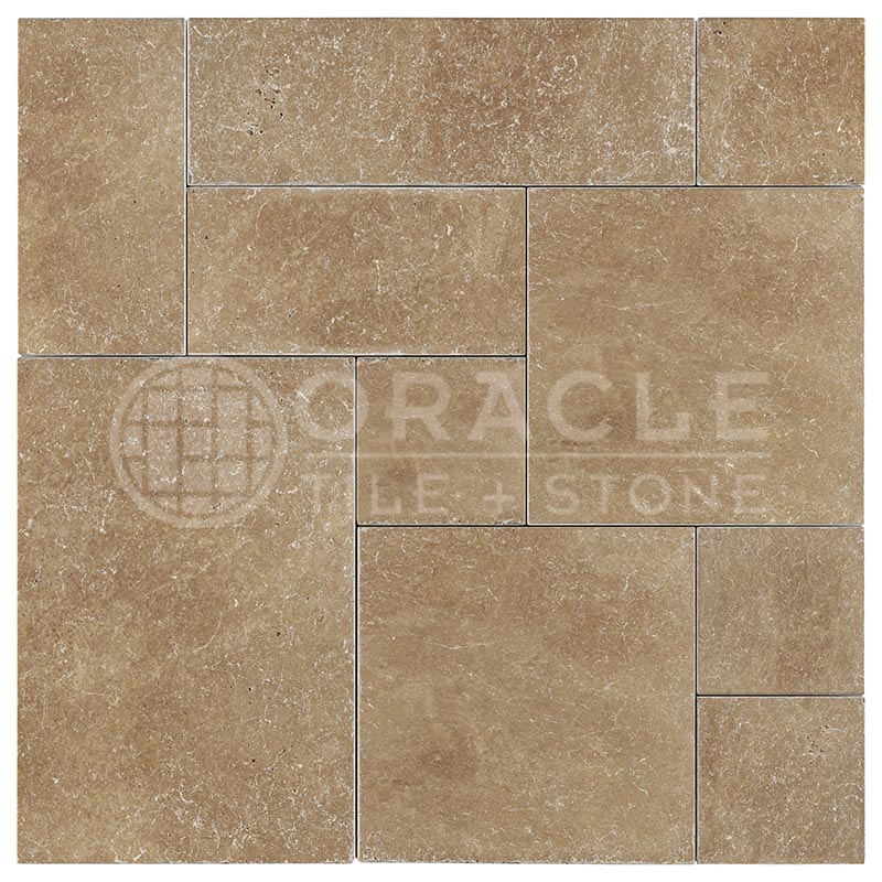 Noce Travertine - Versailles / French Pattern Field Tile - (8 sq. ft. / bundle)