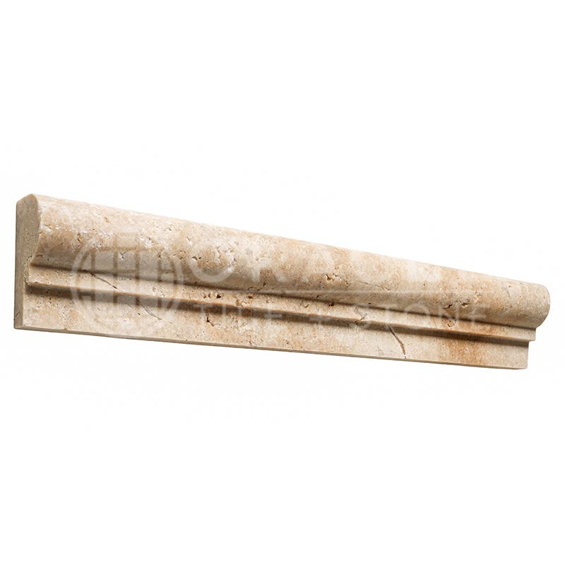 Walnut Travertine - Single-Step OG-1 Chair Rail