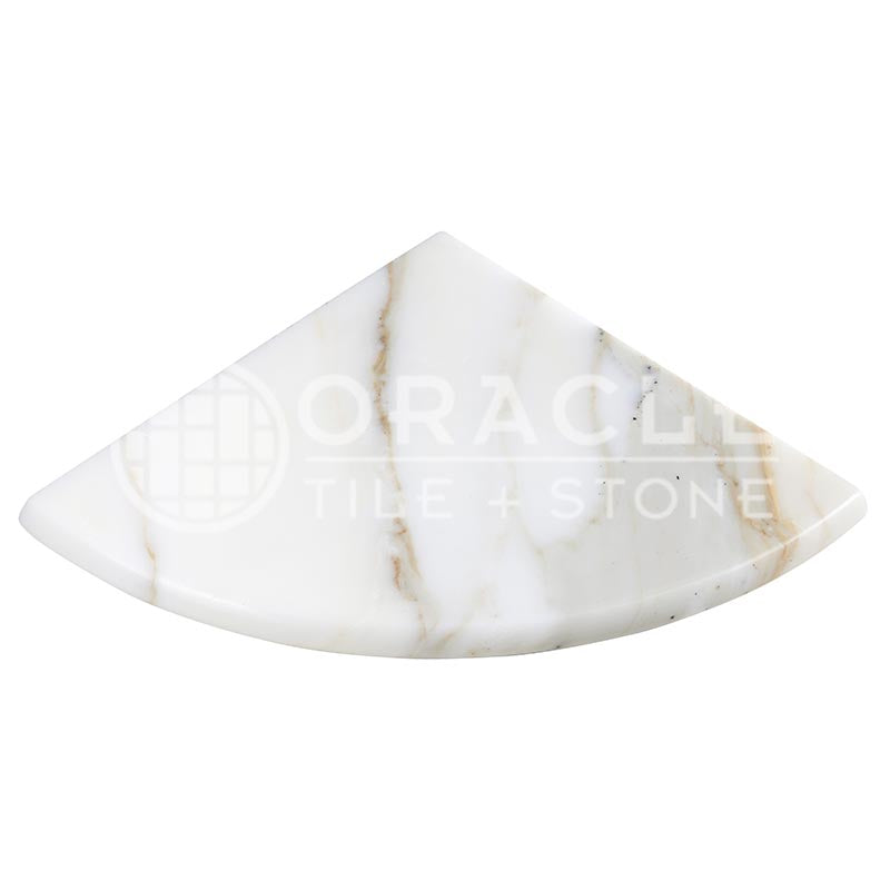 Italian Calacatta Gold Marble - 9" X 9" Shower Corner Shelf