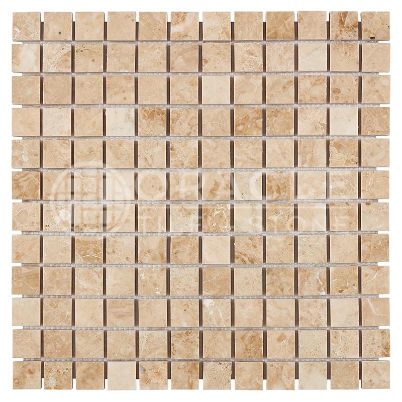 Cappuccino Marble - 1" X 1" Mosaic Tile