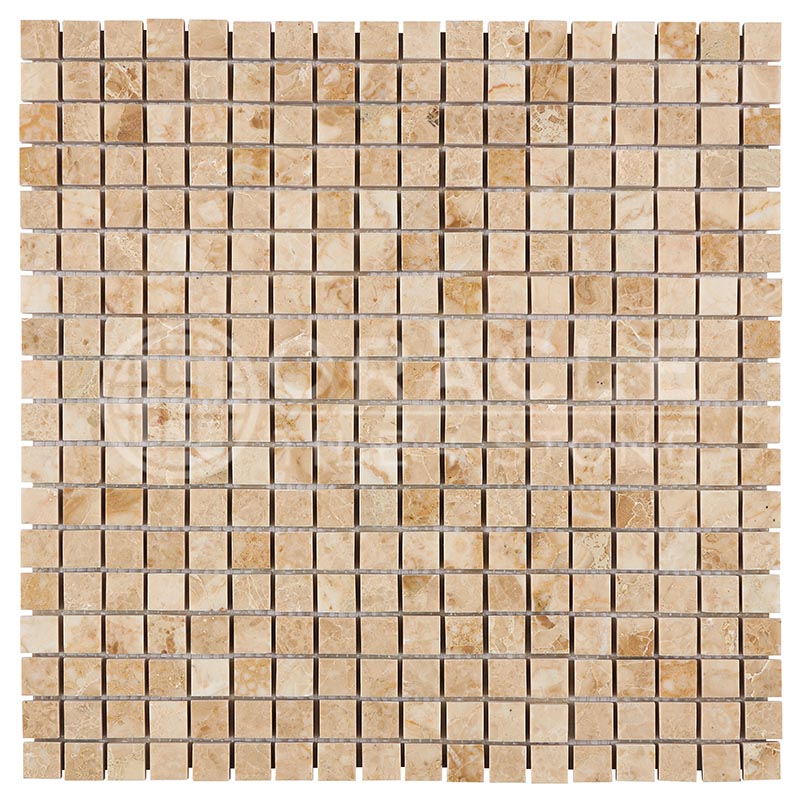 Cappuccino Marble -  5/8" X 5/8" Mosaic Tile