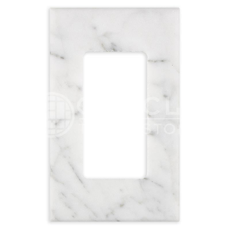 Carrara White (Bianco Carrara / Italian) Marble	1-ROCKER	2 3/4" X 4 1/2"