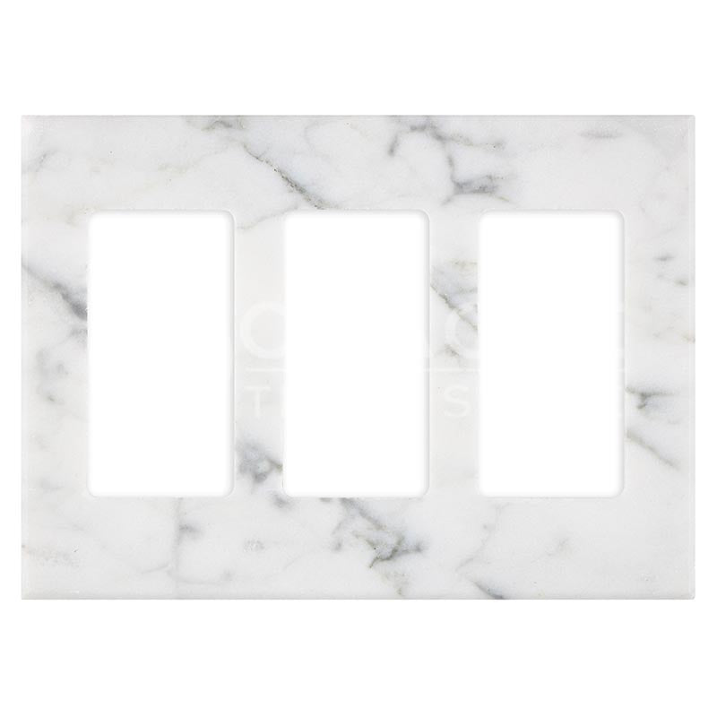 Carrara White (Bianco Carrara / Italian) Marble	3-ROCKER	4 1/2" X 6 1/3"