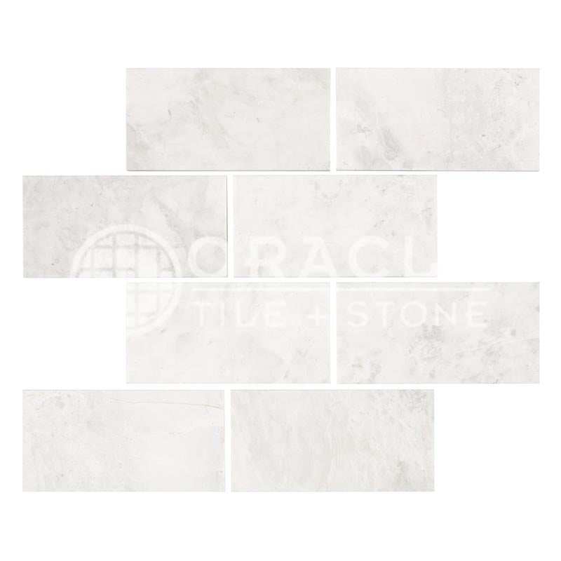 Bianco Congelato Dolomite - 3" X 6" Rectangular Field Tile