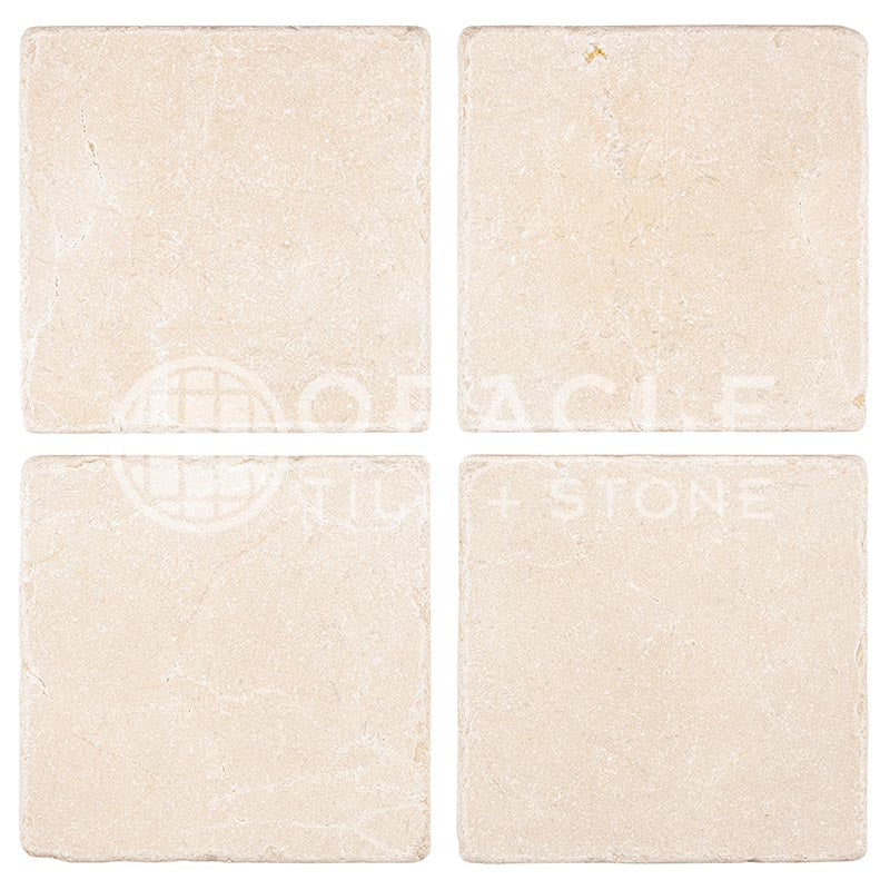 Crema Marfil (Spanish)	Marble	6" X 6"	Tile	Tumbled