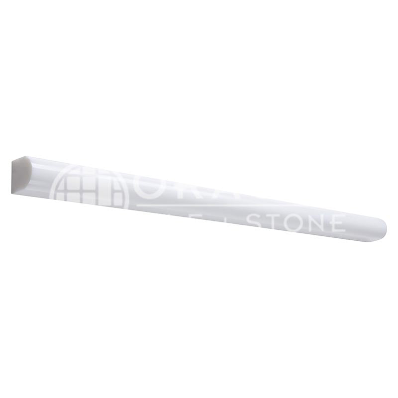 Bianco Dolomiti (Premium White Dolomite) - 3/4" X 12" Bullnose Liner