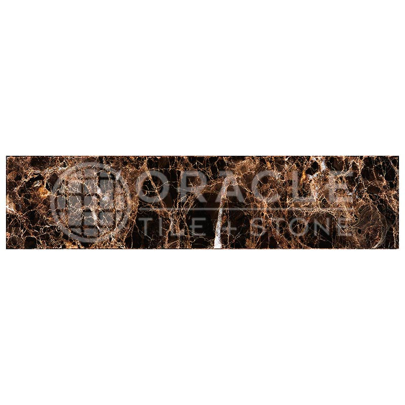 Emperador Dark Marble - 4" X 12" Rectangular Field Tile