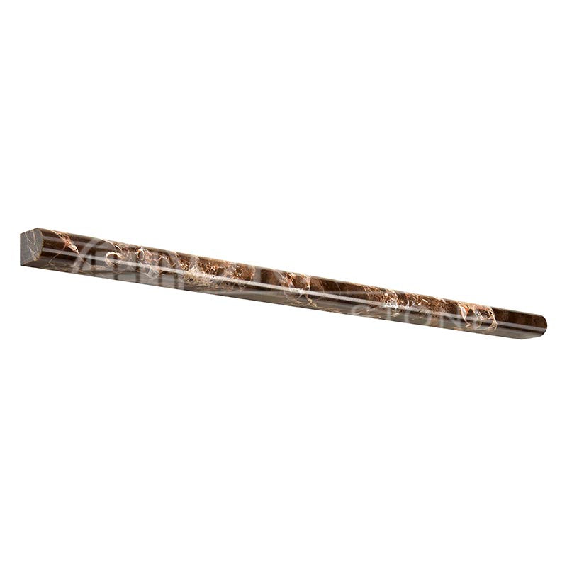 Emperador Dark Marble - 1/2" X 12" Pencil Liner