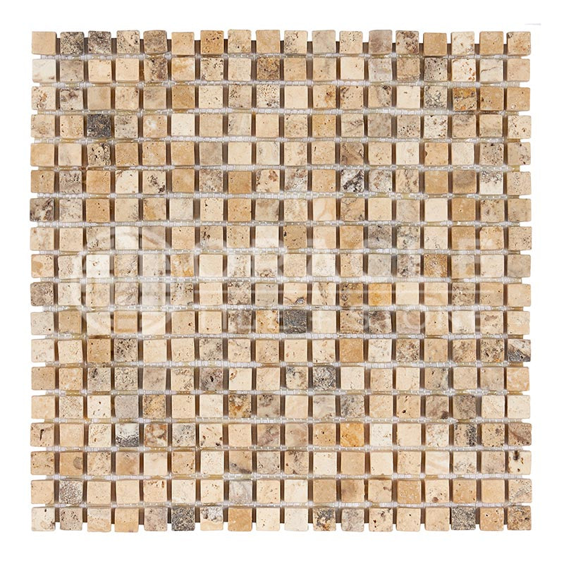 Philadelphia Travertine - 5/8" X 5/8" Mosaic Tile