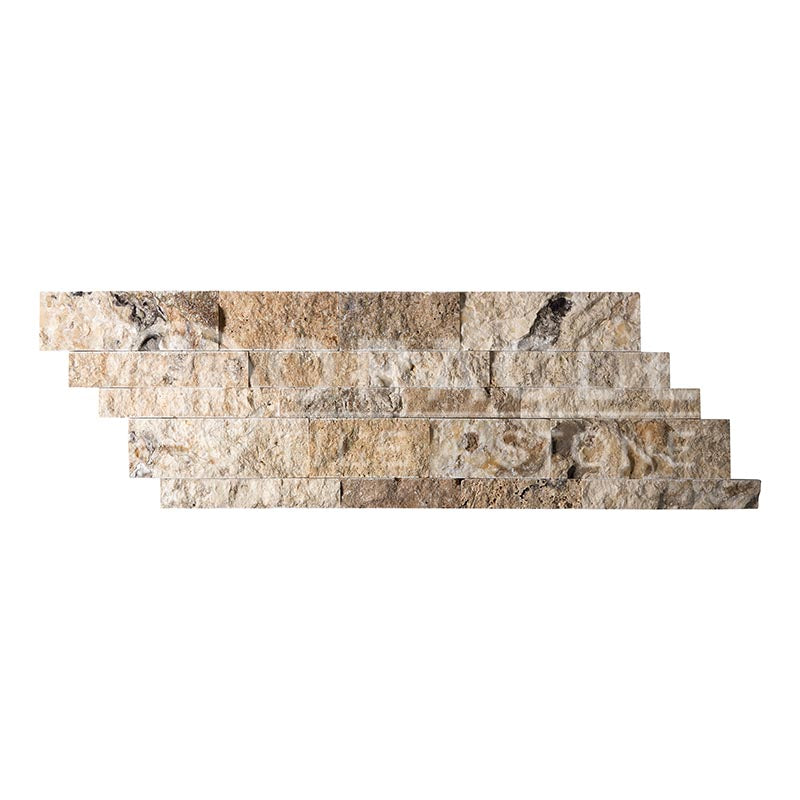Philadelphia Travertine - 7" X 20" Ledger Panel Architectural Tile