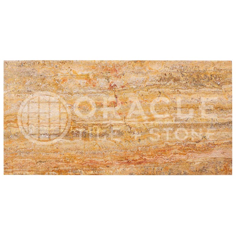 Scabos VEIN-CUT Travertine - 12" X 24" Rectangular Field Tile